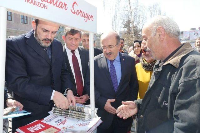 Başkanlar Gümrükçüoğlu Ve Genç, Referandum Çalışmalarını Sürdürüyor