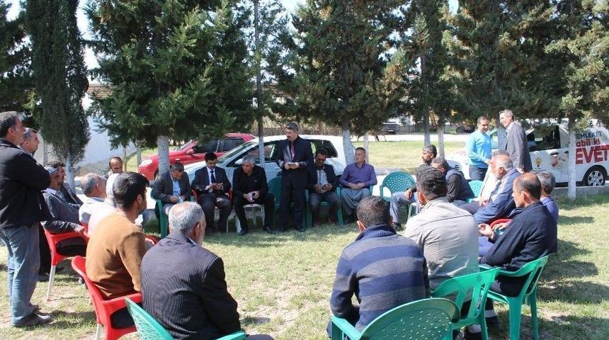 Ak Parti Samsat&rsquo;ki Se&ccedil;im &Ccedil;alışmalarını &Ccedil;adırda Y&uuml;r&uuml;t&uuml;yor