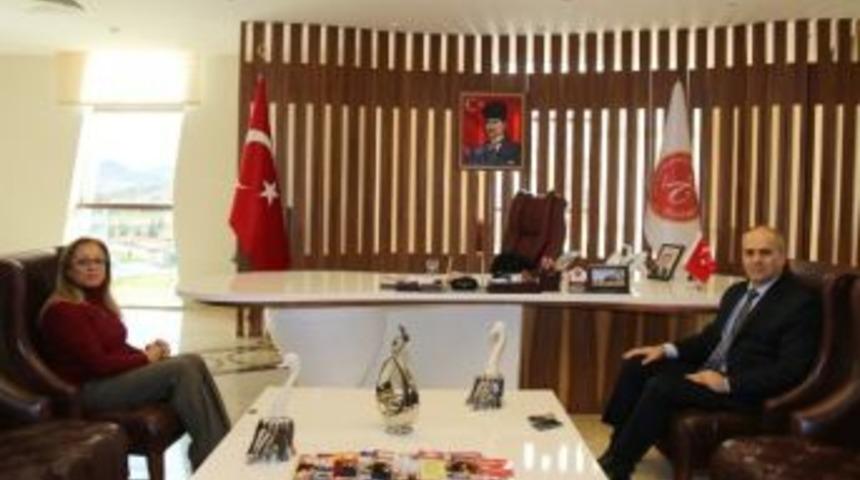 Nevşehir İl Emniyet M&uuml;d&uuml;r&uuml; Artunay, Rekt&ouml;r Kılı&ccedil;&rsquo;ı Ziyaret Etti