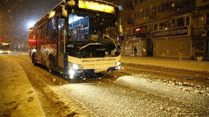 Denizli B&uuml;y&uuml;kşehir Otob&uuml;sleri Kışa Hazır