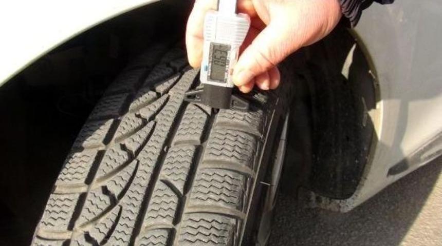 Edirne'de Kar Lastiği Denetemi