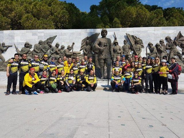 Tekirdağ’dan Çanakkale’ye Pedal Çevirdiler