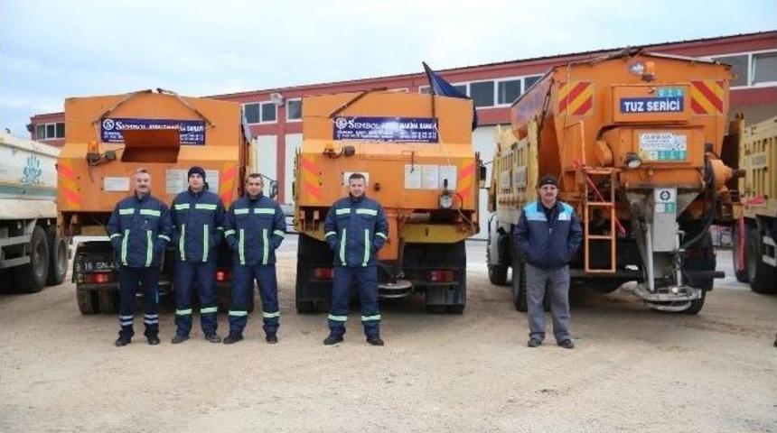 Nil&uuml;fer Belediyesi Karla M&uuml;cadeleye Hazır