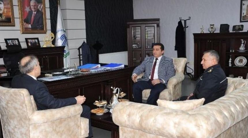 Bilecik İl Emniyet M&uuml;d&uuml;r&uuml; Namal, Başkan Bakıcı&rsquo;yı Ziyaret Etti
