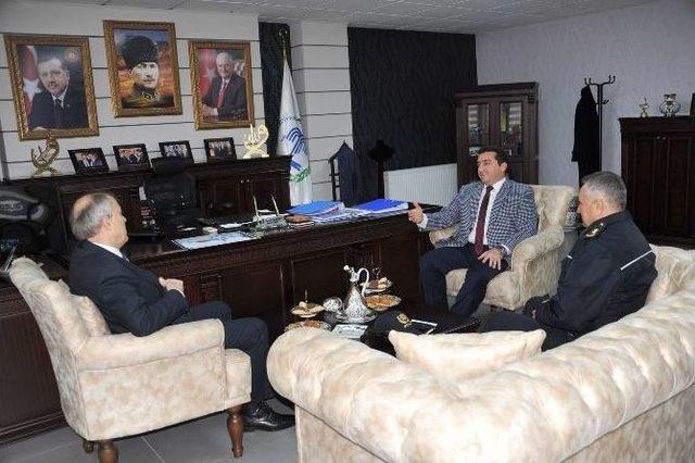 Bilecik İl Emniyet M&uuml;d&uuml;r&uuml; Namal, Başkan Bakıcı&rsquo;yı Ziyaret Etti 1