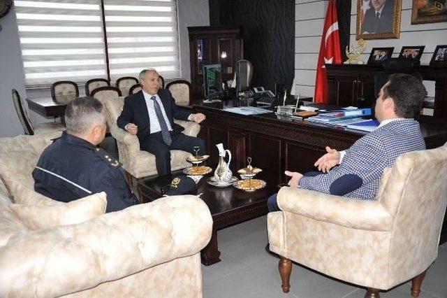 Bilecik İl Emniyet M&uuml;d&uuml;r&uuml; Namal, Başkan Bakıcı&rsquo;yı Ziyaret Etti 2