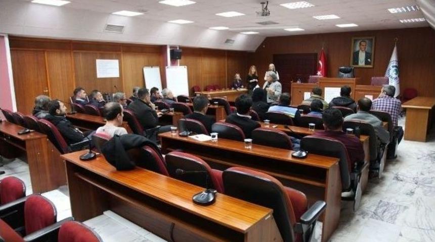 Belediye Erkek Personeline Şiddet Eğitimi