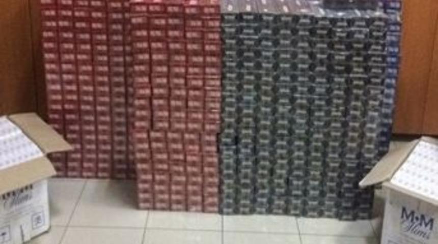 12 Bin 140 Adet G&uuml;mr&uuml;k Ka&ccedil;ağı Sigara Ele Ge&ccedil;irildi