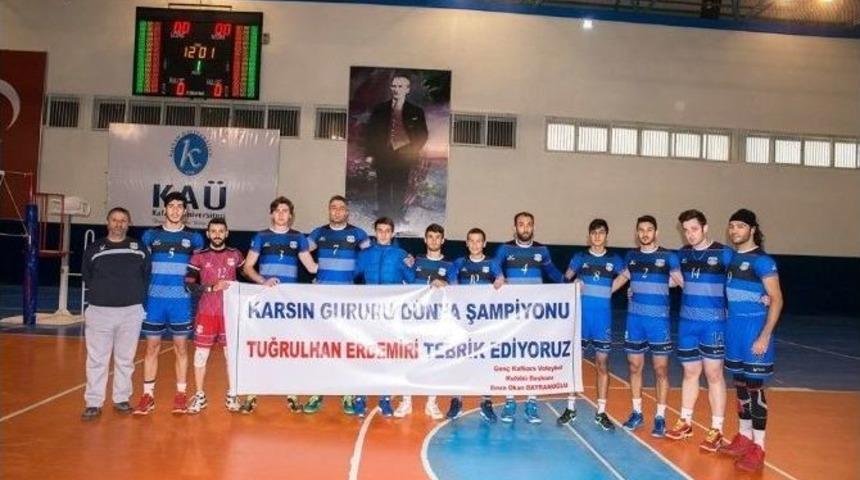 Tvf 1. Ligde Karşılaşması Gen&ccedil; Kafkars Spor: 3 Niksar Belediye Spor: 2