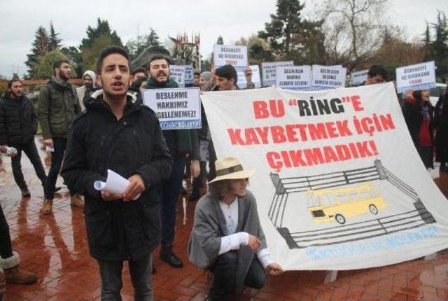 Ktü Rektörlüğü Önünde ‘Ring Otobüs’ Arbedesi