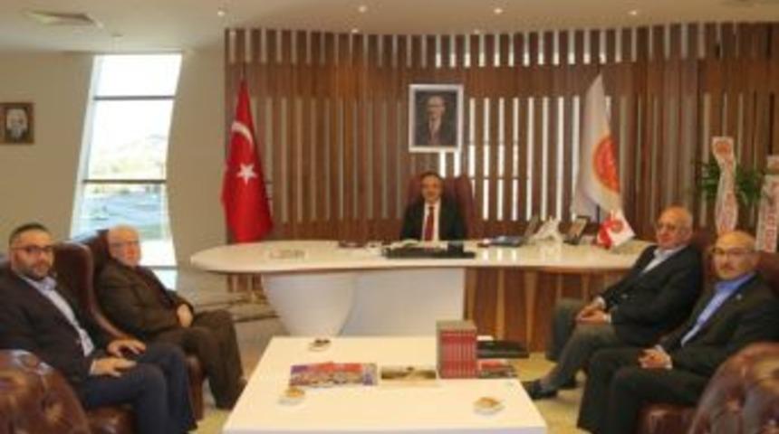 İlim Yayma Cemiyetinden Rekt&ouml;r Bağlı&rsquo;ya Ziyaret