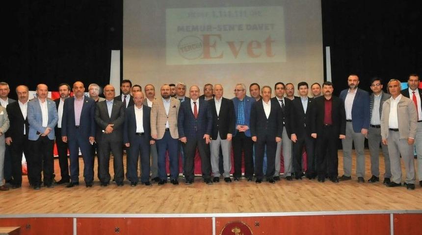 Akşehir&rsquo;de &ldquo;memur-sen&rsquo;e Davet, Tercihimiz Evet&rdquo; Programı