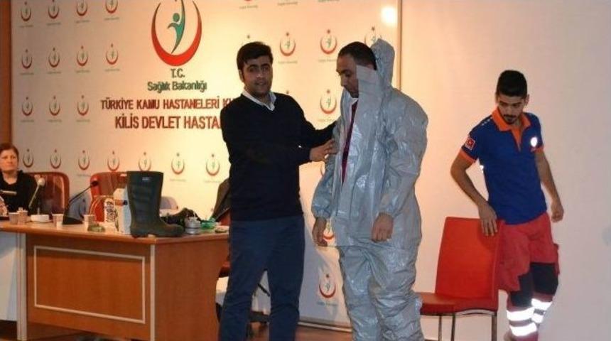 Kilis&rsquo;te Sağlık Personeline Kbrn Eğitimi Verildi