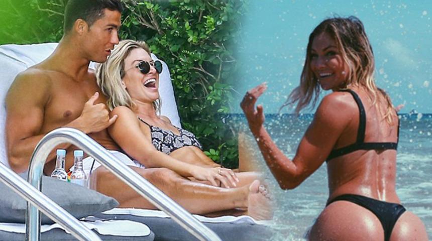 Christiano Ronaldo'nun yeni sevgilisi Irina Shayk'ı g&ouml;lgede bıraktı