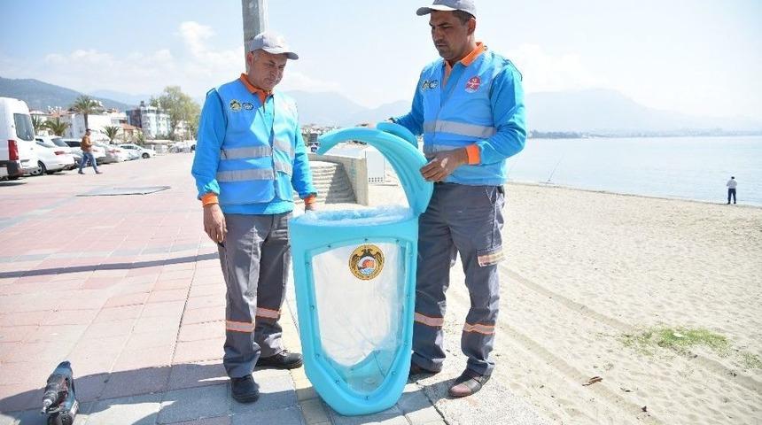 Alanya Belediyesi&rsquo;nden Şeffaf &Ccedil;&ouml;p Kovaları
