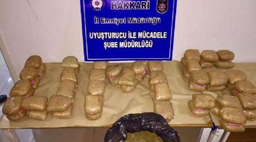 Y&uuml;ksekova'da 50 Kilo Esrar Ele Ge&ccedil;irildi