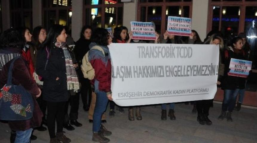 Trene Alınmayan Trans İ&ccedil;in Eskişehirli Kadınlar Ayaklandı