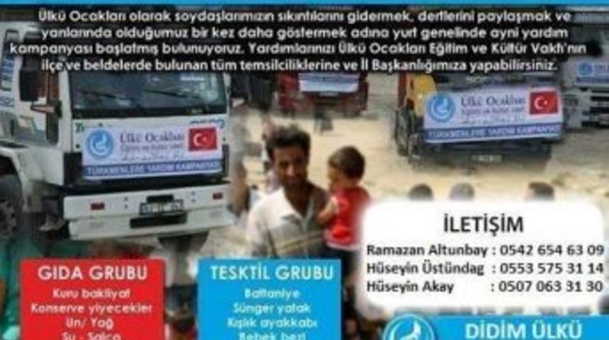 Didim Ülkü Ocakları’ndan Türkmenlere Yardım Kampanyası