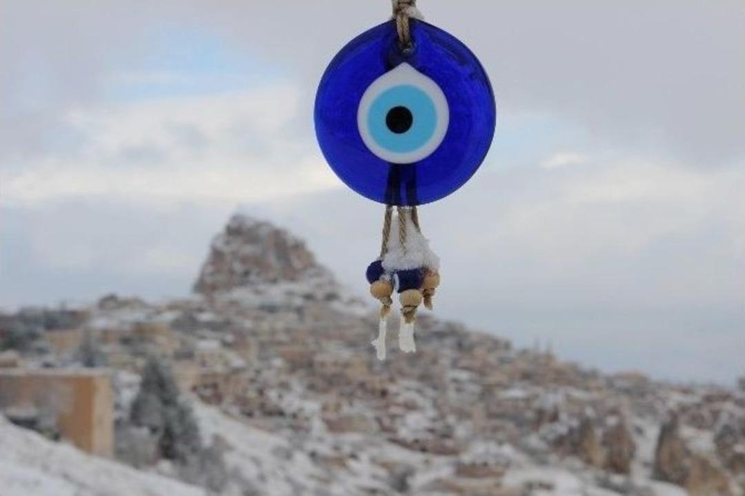 Kapadokya&rsquo;dan Muhteşem Kar Manzaraları