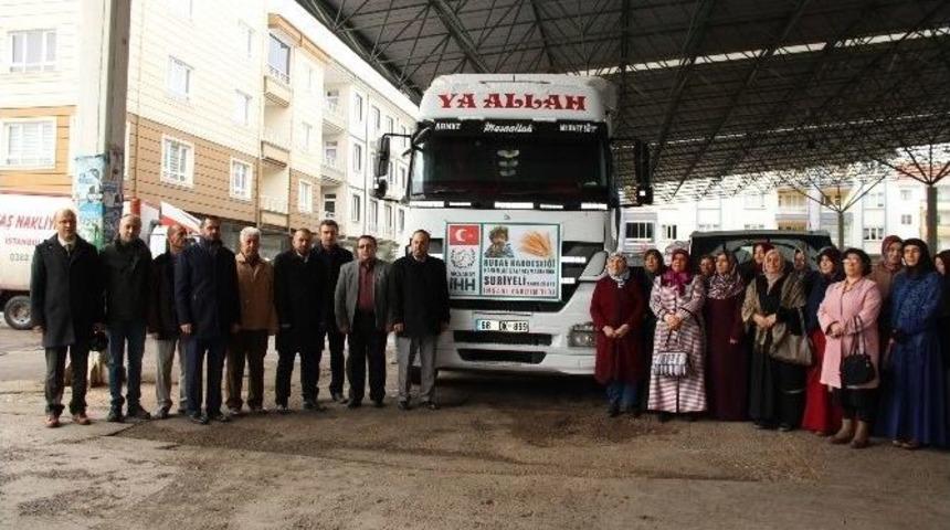 Aksaray&rsquo;dan Halep&rsquo;e Yardım Tır&rsquo;ı G&ouml;nderildi