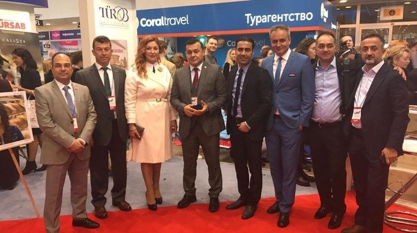 Başkan Y&uuml;cel, Ukrayna&rsquo;da Alanya&rsquo;yı Tanıtıyor