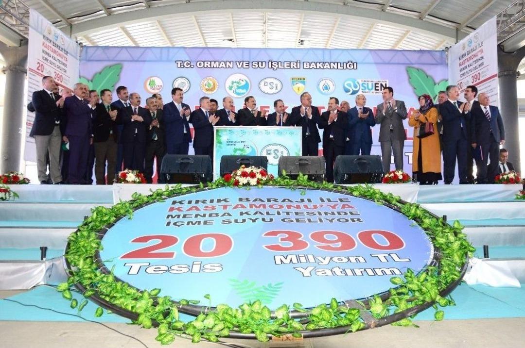 Bakan Eroğlu, 390 Milyon Lira Değerindeki 20 Tesisin Temelini Attı