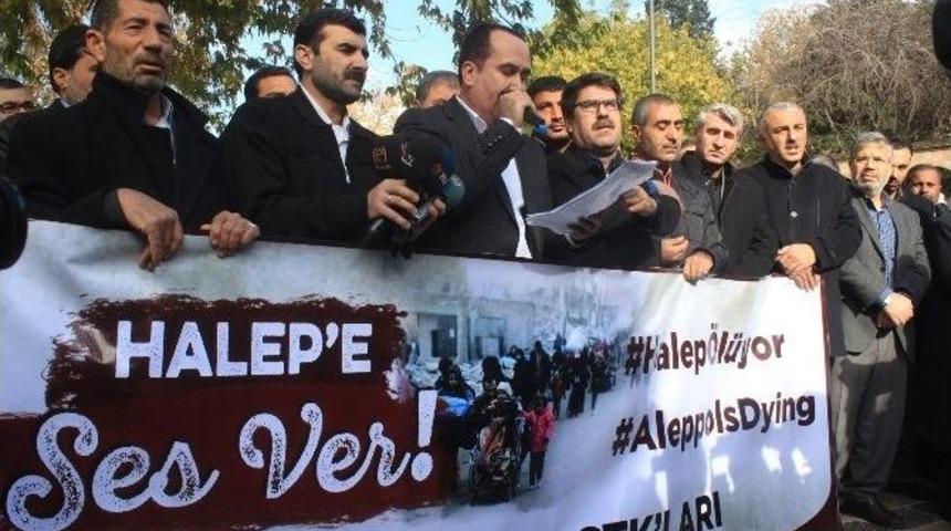 Şanlıurfa&rsquo;da Stk&rsquo;lar Halep&rsquo;te Yaşanan İnsanlık Dramına Dikkat &Ccedil;ekti