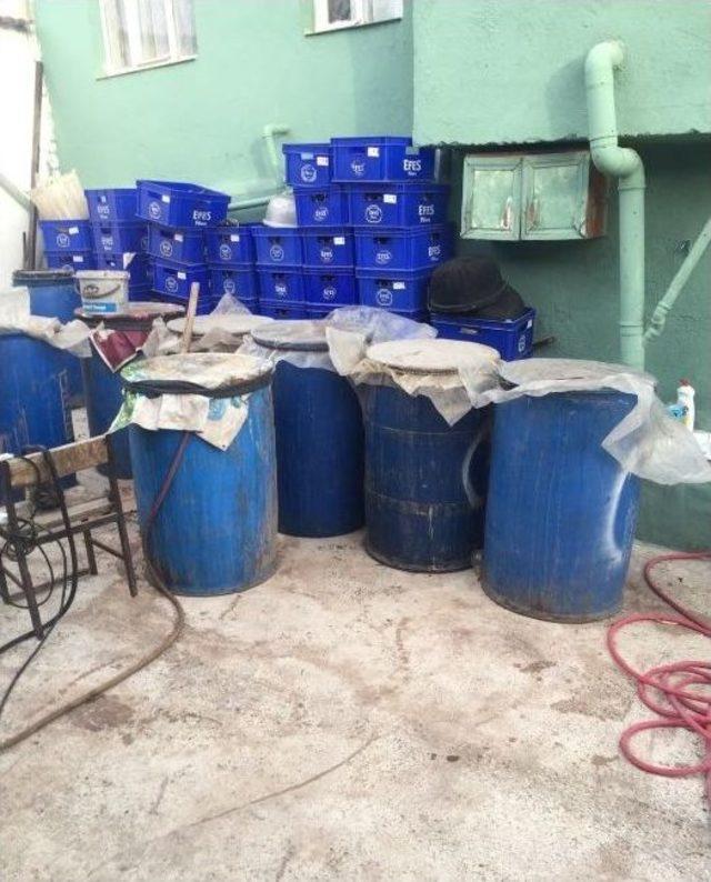 Manisa&rsquo;da Ka&ccedil;ak Alkol Operasyonu 1