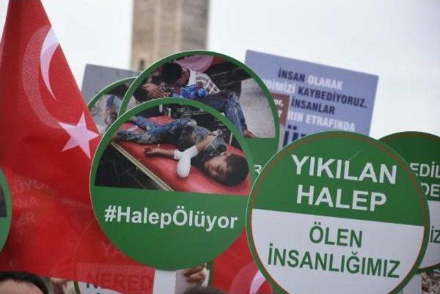 İzmir'de Halep Protestosu