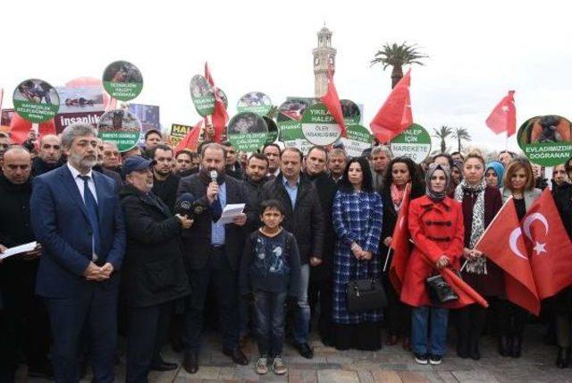 İzmir'de Halep Protestosu