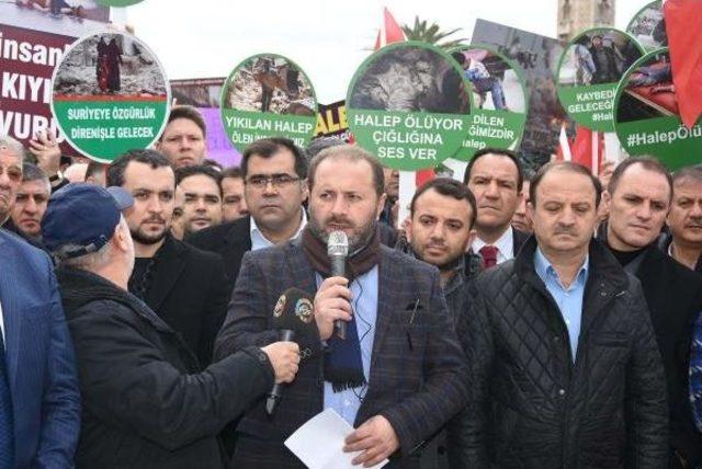 İzmir'de Halep Protestosu