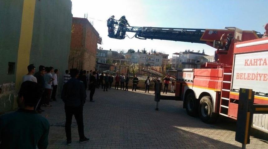 Okul Pansiyonunda Yangın Tatbikatı