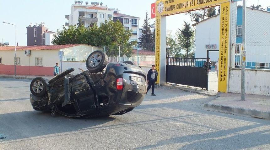 Anamur&rsquo;da Trafik Kazası: 4 Yaralı