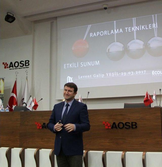 Sanayicilere &ldquo;raporlama Ve Sunum Teknikleri&rdquo; Eğitimi 1