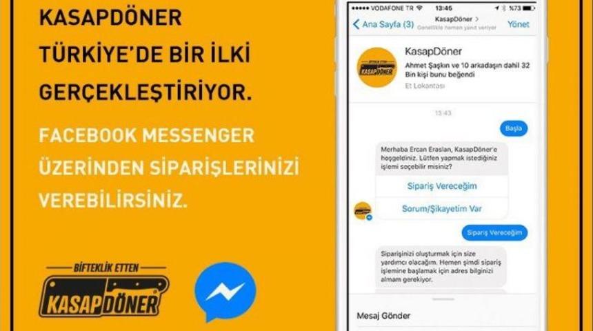 Kasapd&ouml;ner, Messenger &Uuml;zerinden Sipariş Sistemi Başlattı