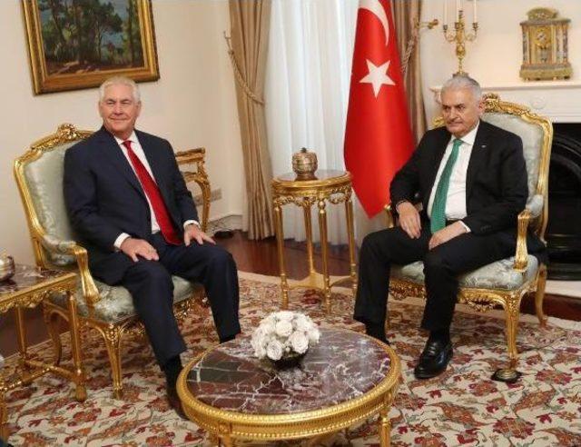 Başbakan Yıldırım, Abd Dışişleri Bakanı Rex Tillerson'ı Kabul Etti