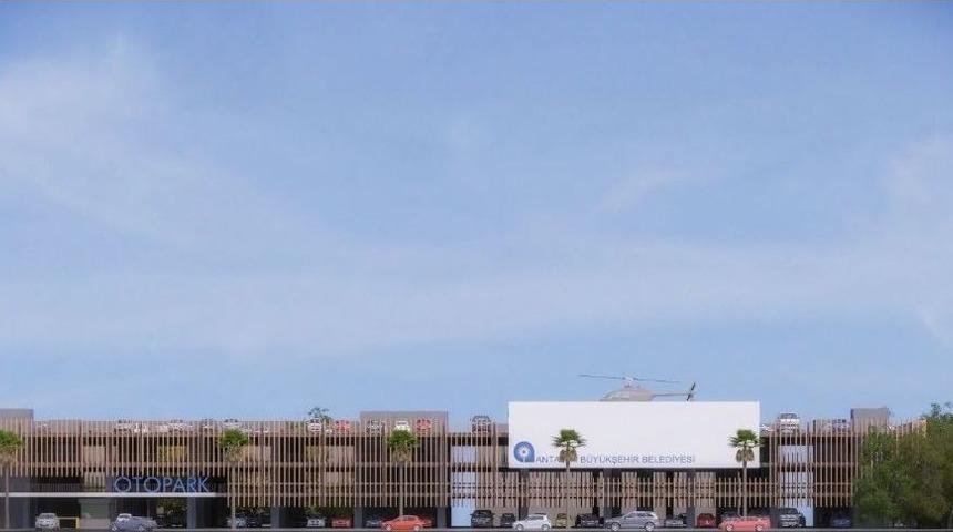 Antalya B&uuml;y&uuml;kşehir&rsquo;den Helikopter Pistli 900 Ara&ccedil;lık Otopark