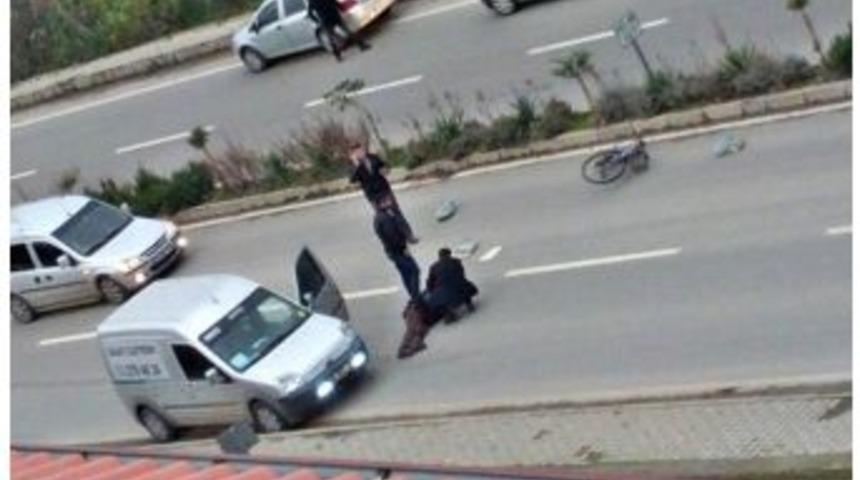 Ticari Ara&ccedil; Bisikletliye &Ccedil;arptı