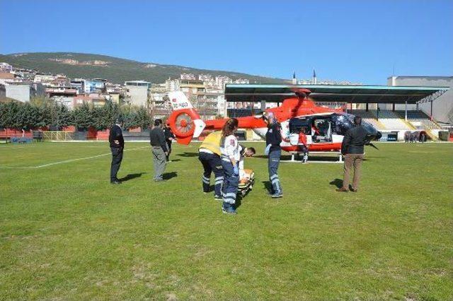 Ambulans Helikopter Suriyeli Minik Ravan Için Havalandı