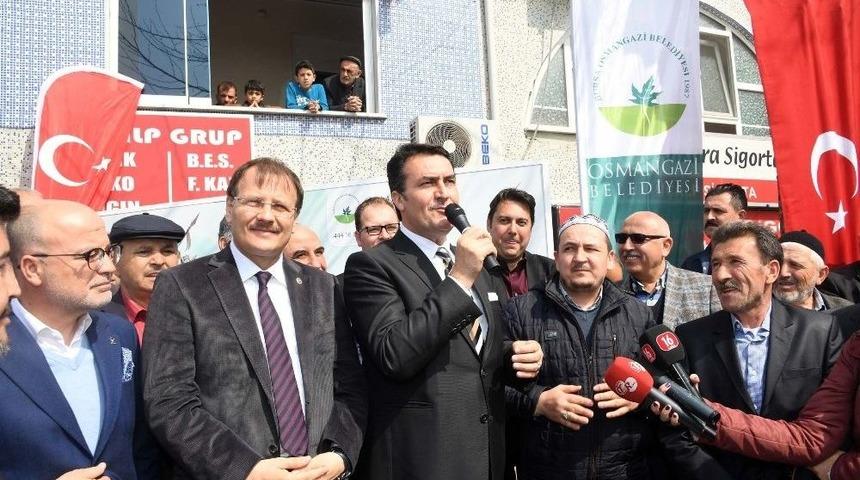 Osmangazi Depremde Zarar Gören Minareyi Yeniledi