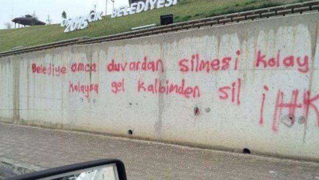 Belediye, Duvar Yazısına Sosyal Medya Üzerinden Cevap Verdi