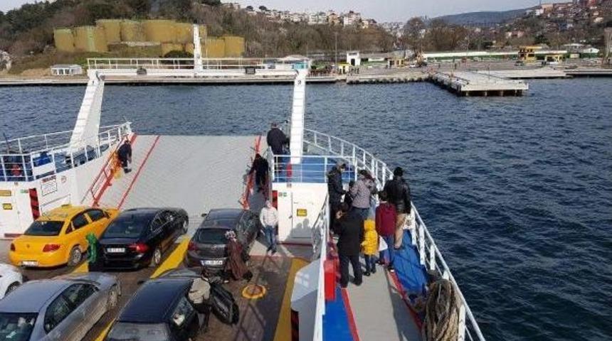 İstinye &ndash; &Ccedil;ubuklu Arabalı Vapur Hattında 1 Haftada 8 Bin 579 Ara&ccedil; Taşındı
