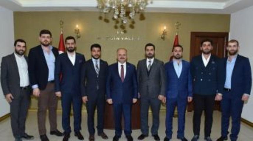 Gen&ccedil; M&uuml;siad&rsquo;ın Yeni Y&ouml;netimi, Vali &Ccedil;akacak&rsquo;ı Ziyaret Etti