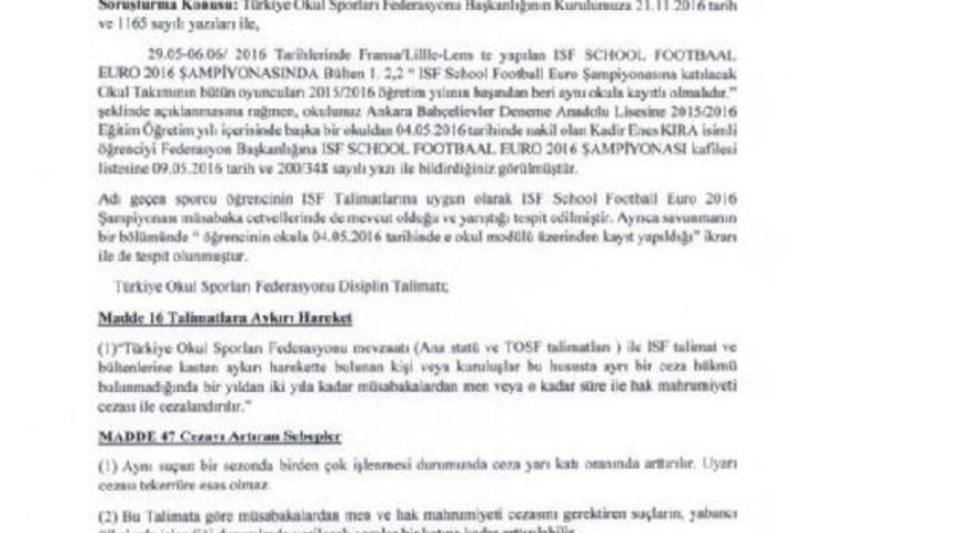 Deneme Lisesi Ve Doğa Lise'nin Cezaları Kesinleşti