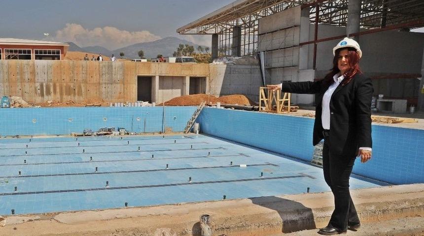 Başkan &Ccedil;er&ccedil;ioğlu, Atat&uuml;rk Spor Kompleksini İnceledi