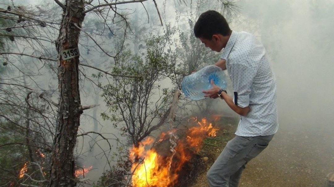 Manavgat&rsquo;ta Orman Yangını