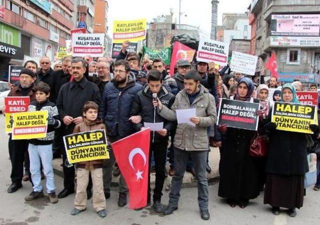 Zonguldak'ta Halep Protestosu