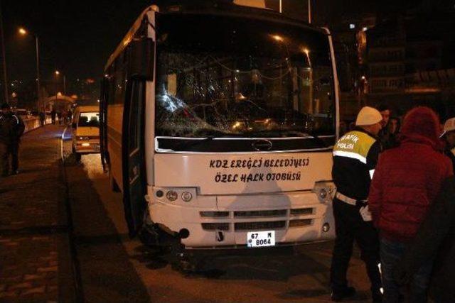 Zonguldak ta 11 Aracın Hasar G&ouml;rd&uuml;ğ&uuml; 2 Kazada: 3 Yaralı 3