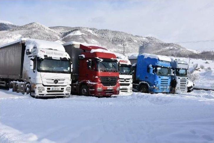 Posof'ta Kar Yolları Kapattı