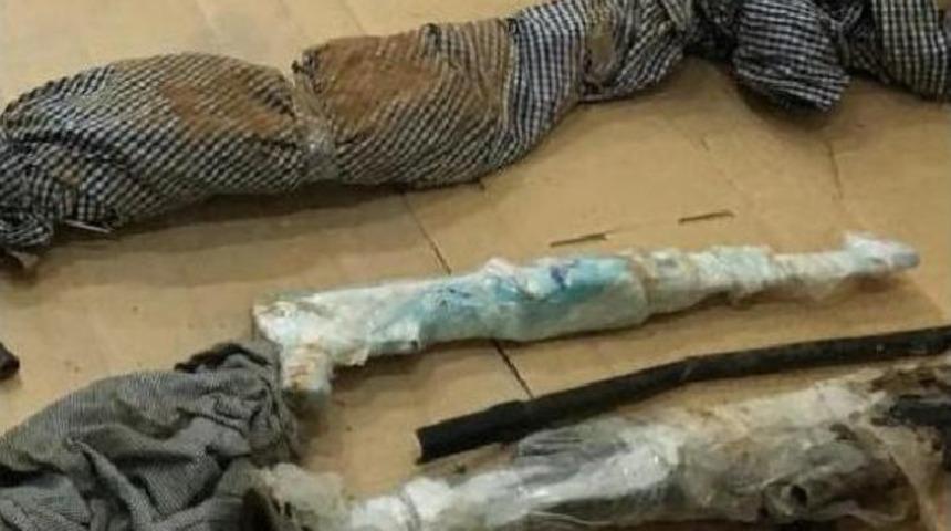 Mardin'de Suriye Sınırında 80 Kilo Patlayıcı Ve Pkk Silahları Ele Ge&ccedil;irildi